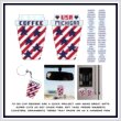 cross stitch pattern 50 USA States To Go Cups