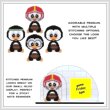 cross stitch pattern Sports Ball Penguin - FOOTBALL