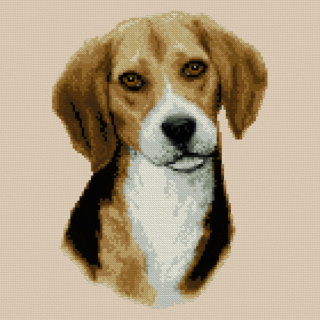 Dog Counted Cross Stitch Pattern