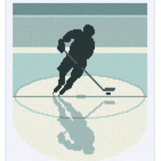 Hockey silhouette