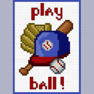 Sports Counted Cross Stitch Pattern
