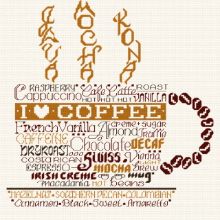 Words Counted Cross Stitch Pattern